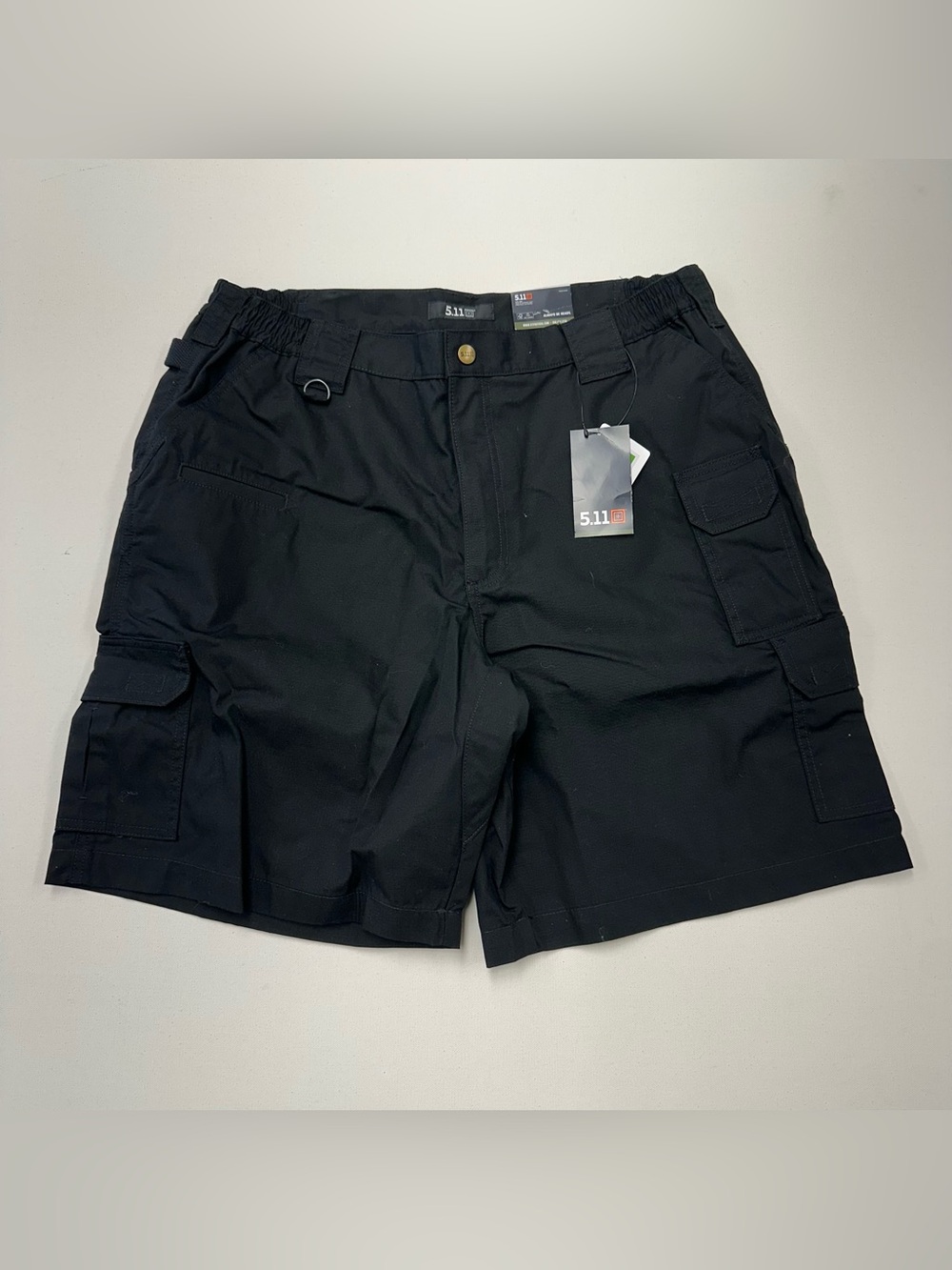 5.11 Tactical Taclite Cargo Shorts Men’s 40 Black Ripstop 9.5 Inseam